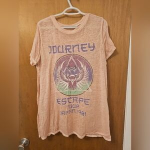 Torrid Sz 1 Journey Pink Short Sleeve Tshirt